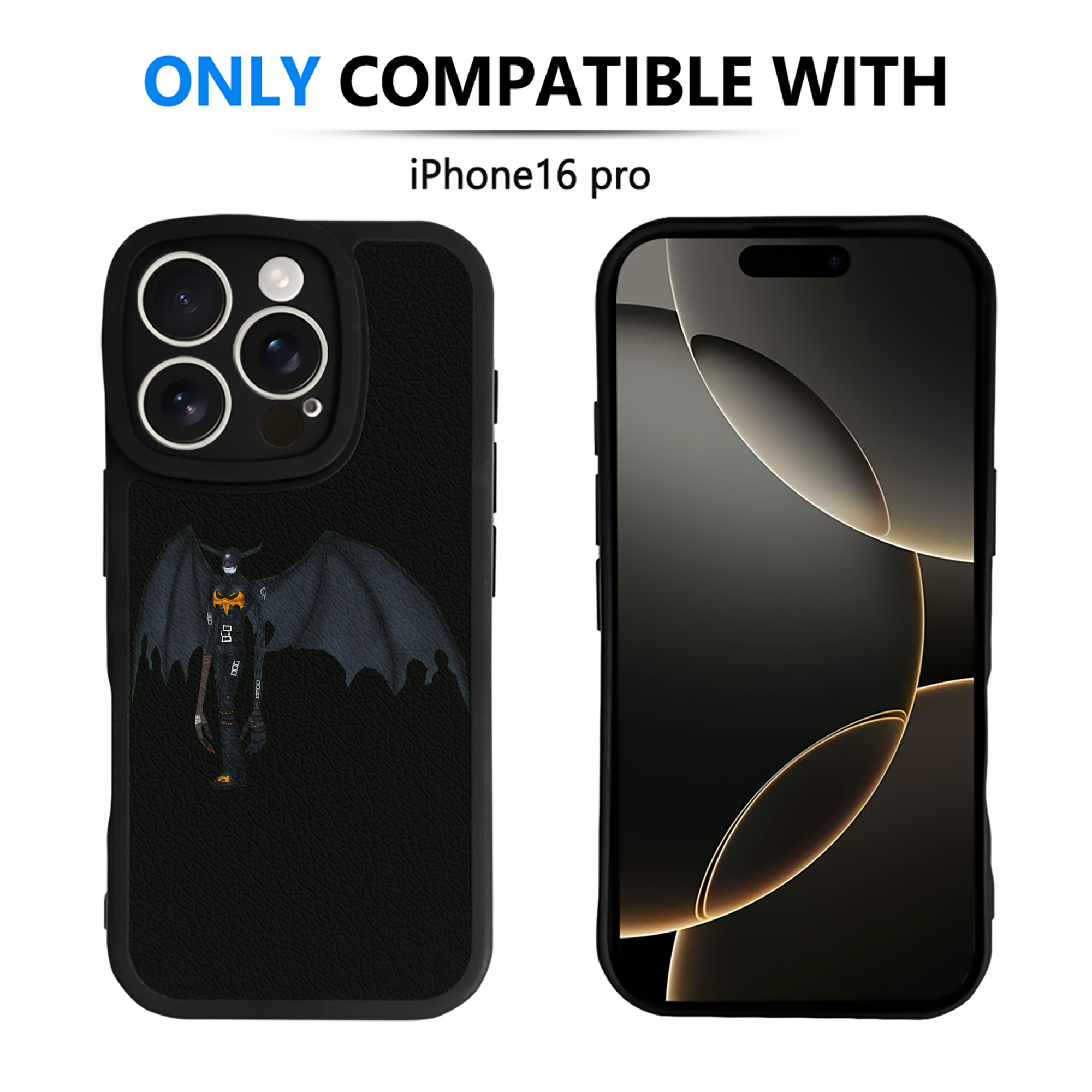 （画像用） Digimon デジタルモンスター/デジモン 【iPhone 16シリーズ対応】シリコンスマホケース（レザー調） 材質：シリコン